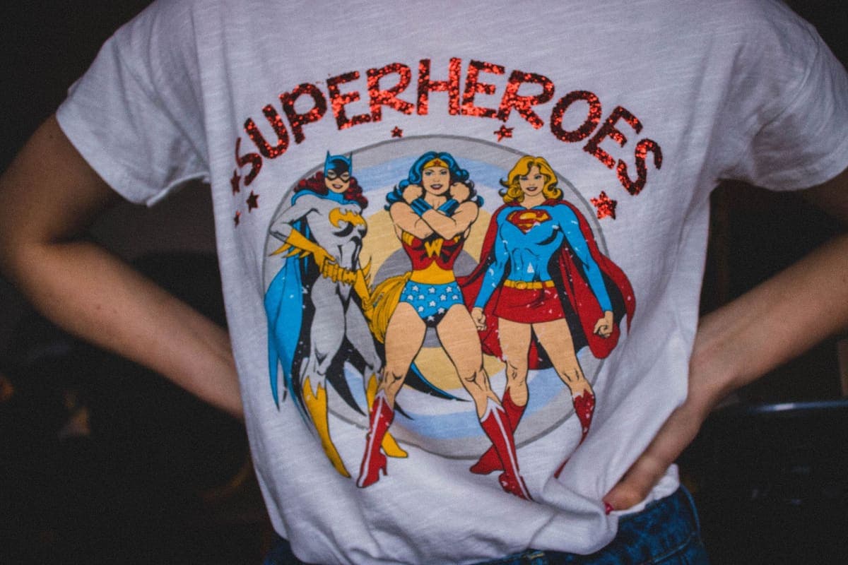 A printed full-color graphic t-shirt