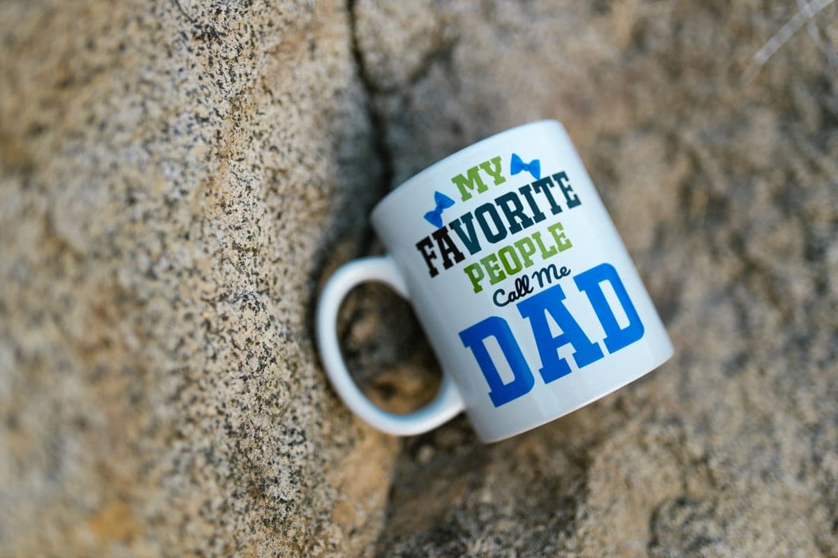 A printed design on a mug and tumbler