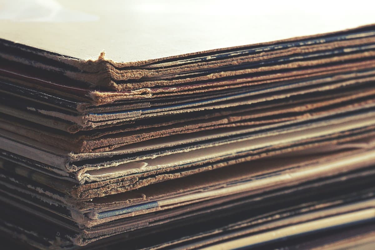 Stacked sheets of craft vinyl in assorted colors